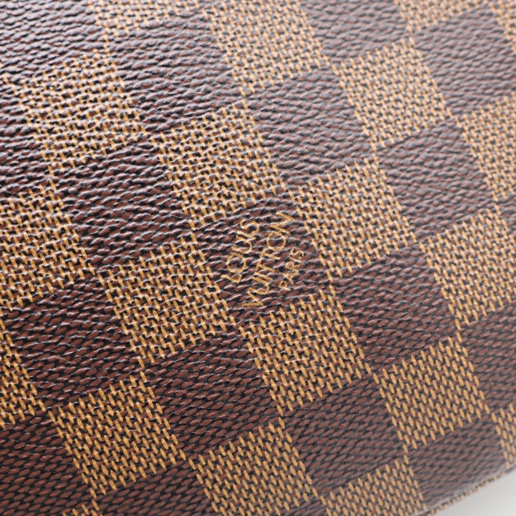 LOUIS VUITTON(ルイヴィトン) ダミエ オラフPM ショルダーバッグ ブラウン レザー×PVC N41442 ゴールド金具 レディース