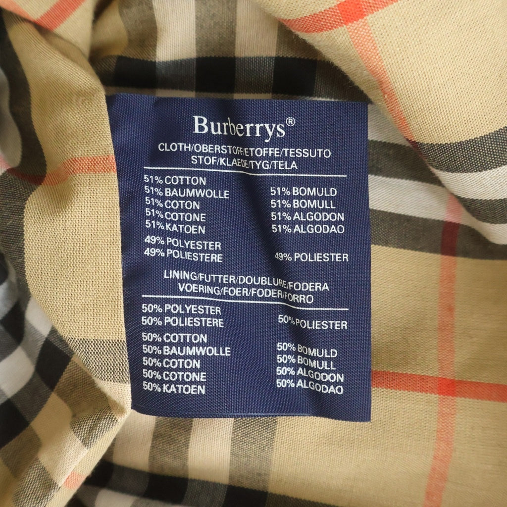 BURBERRY(バーバリー) ノバチェック コットン×ポリエステル トレンチコート ロングコート アウター #48 ベージュ