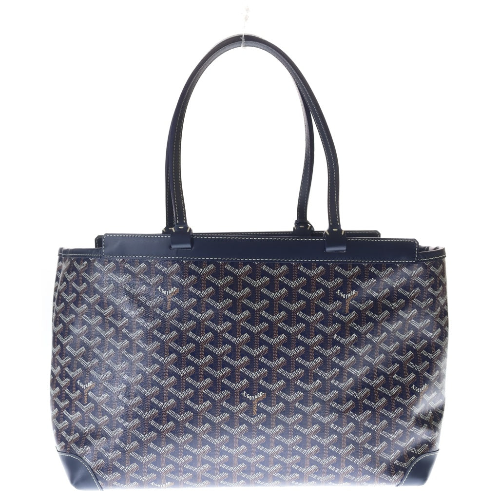GOYARD(ゴヤール) ベルシャス ビヨード PM ブルドッグペイント ハンドバッグ トートバッグ ネイビー レザー レディース