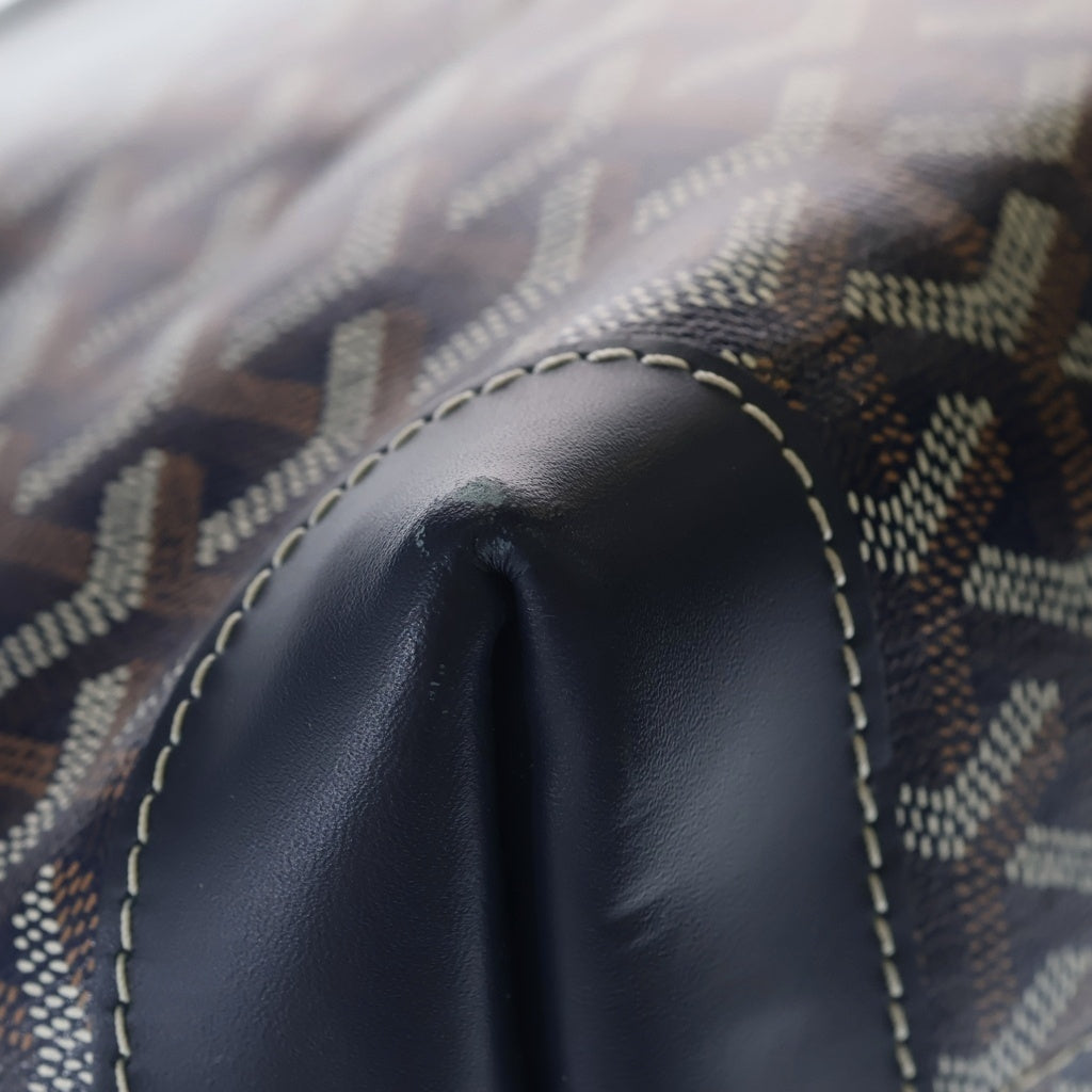 GOYARD(ゴヤール) ベルシャス ビヨード PM ブルドッグペイント ハンドバッグ トートバッグ ネイビー レザー レディース