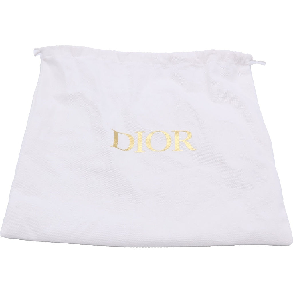 Christian Dior(クリスチャンディオール) モンテーニュ レザー ベルト ブラック シルバー金具
