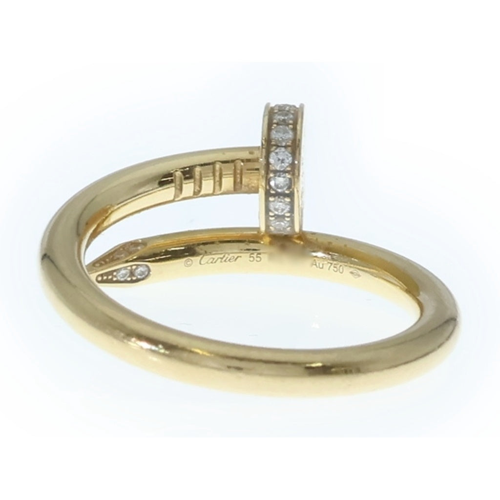 Cartier(カルティエ) ジュストアンクル ダイヤリング イエローゴールド Au750YG #55