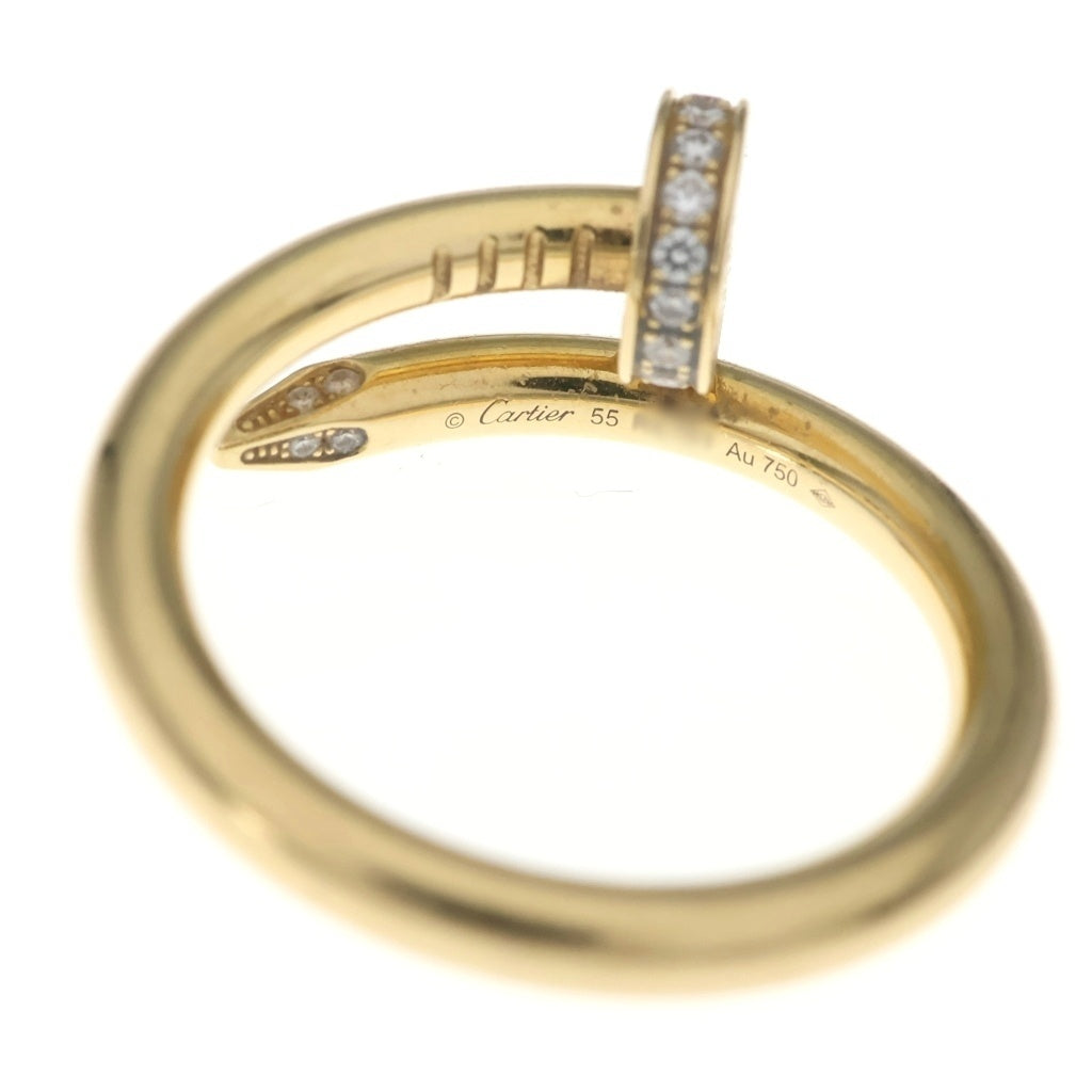 Cartier(カルティエ) ジュストアンクル ダイヤリング イエローゴールド Au750YG #55