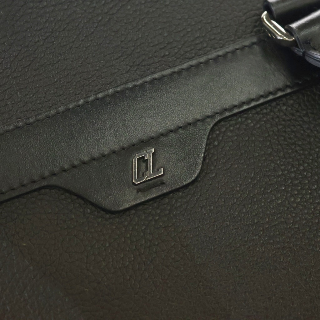 CHRISTIAN LOUBOUTIN(クリスチャンルブタン) カバイカー2.0 2WAYハンドバッグ ショルダーバッグ トートバッグ ブラック×レッド レザー レディース