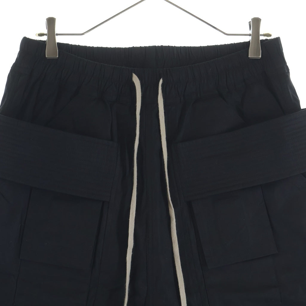 Rick Owens DRKSHDW(リックオウエンス ダークシャドウ) クリーチ カーゴパンツ ナイロン ハーフパンツ #S ブラック