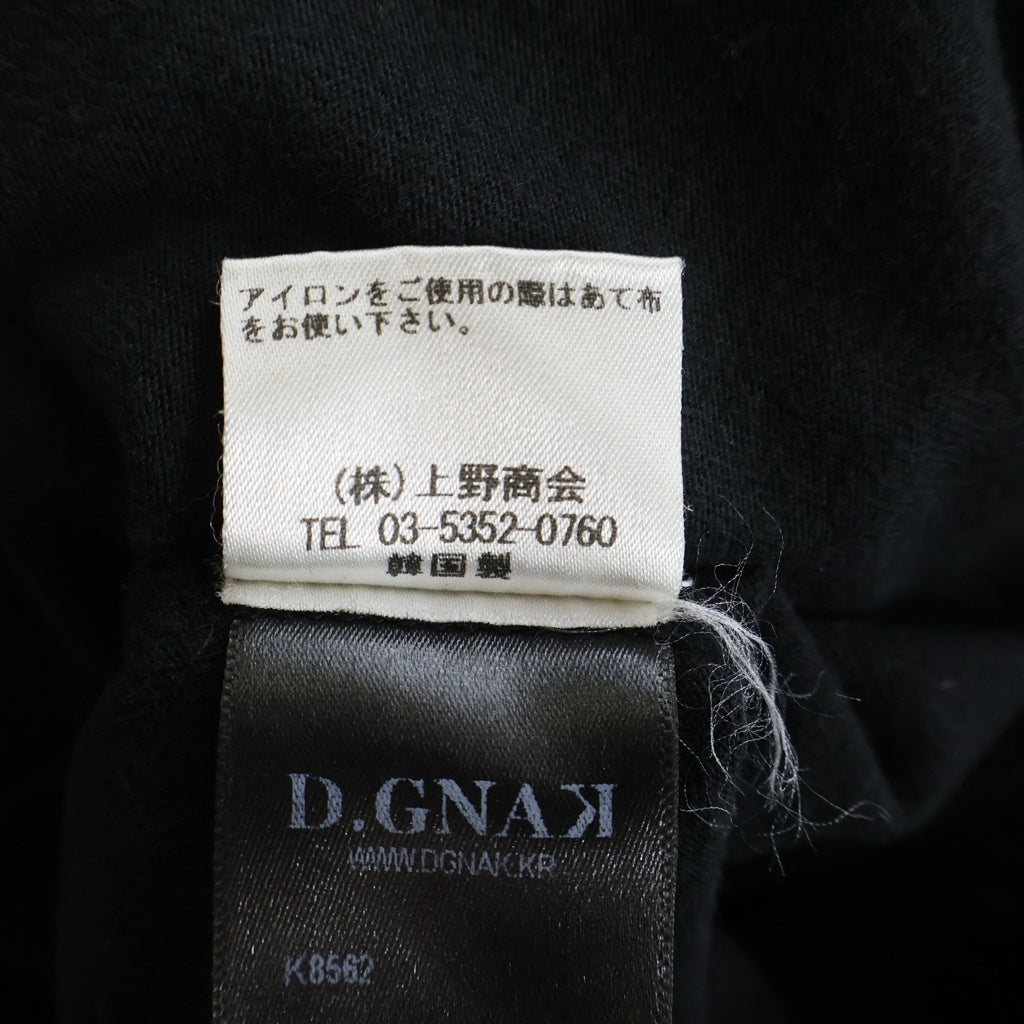 D.GNAK(ディ ナック) コットン 3WAY ギミックテック 変形 カッティング Tシャツ #46 ブラック