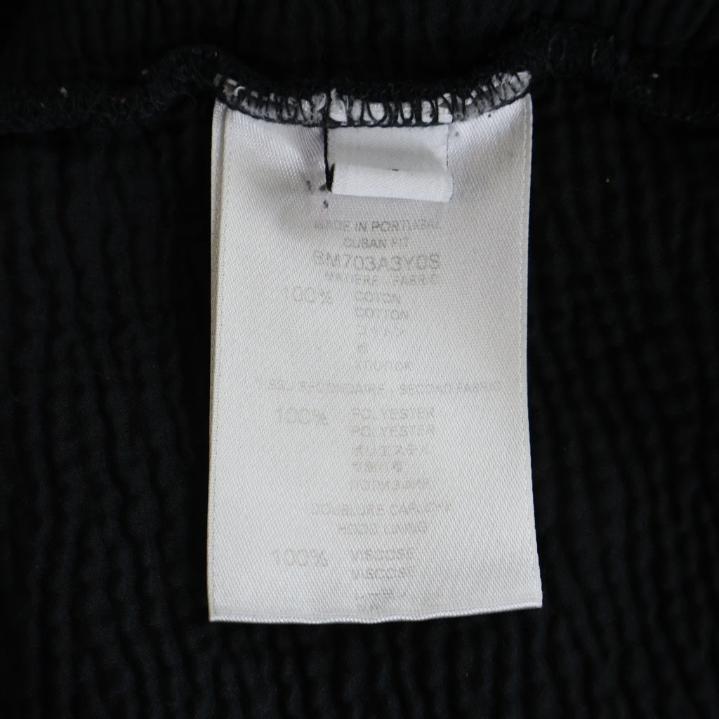 GIVENCHY(ジバンシィ) デストロイ加工 ロゴプリント コットン プルオーバー パーカー #S ブラック BM703A3Y0S