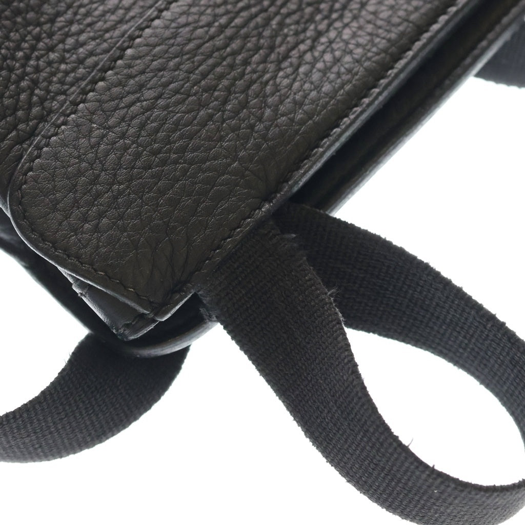 HERMES(エルメス) シェルパPM ノワール トゴ レザー デイパック バックパック リュックサック ブラック ○Z刻印 レディース