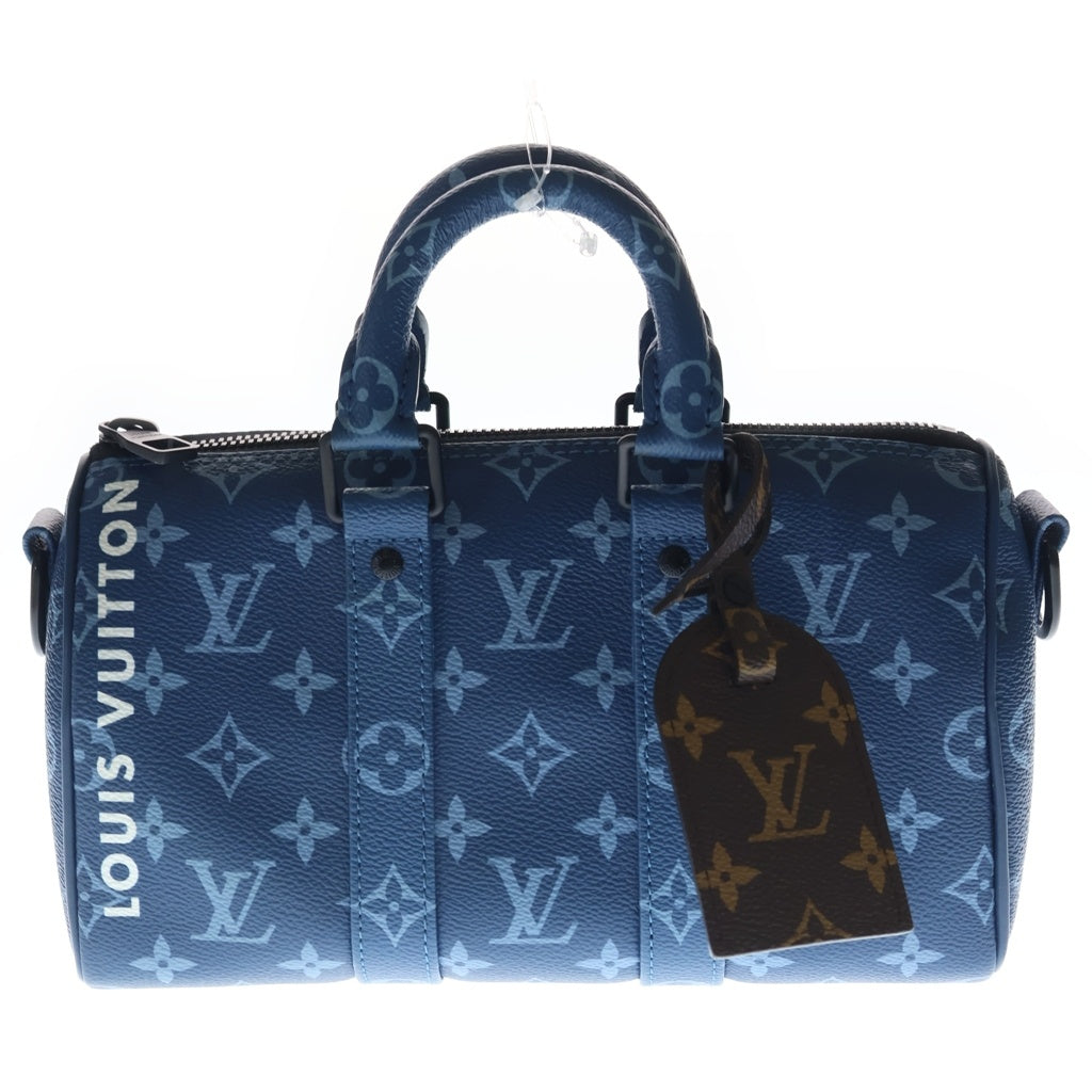 LOUIS VUITTON(ルイヴィトン) キーポル バンドリエール25 モノグラム アトランティックブルー PVC レザー 2WAY ハンド ショルダーバッグ ブルー M46803 レディース