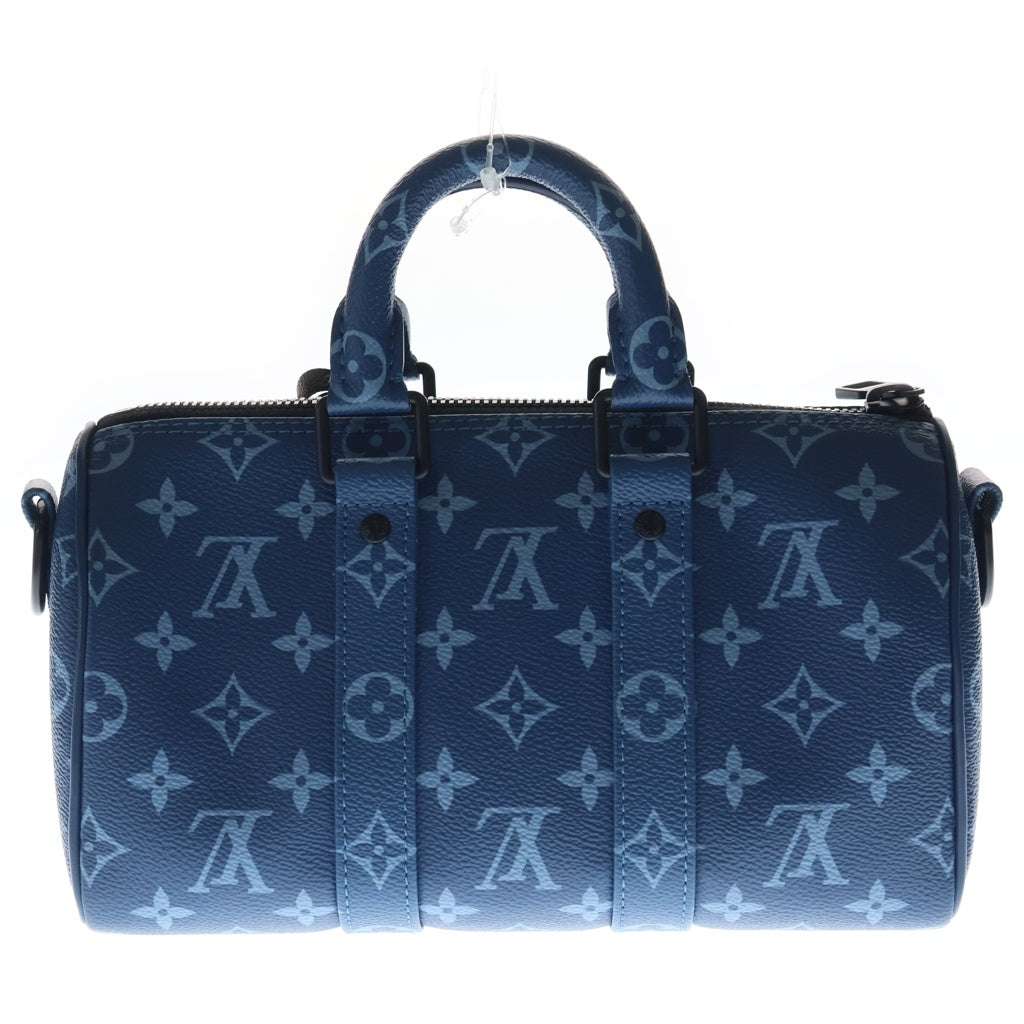 LOUIS VUITTON(ルイヴィトン) キーポル バンドリエール25 モノグラム アトランティックブルー PVC レザー 2WAY ハンド ショルダーバッグ ブルー M46803 レディース