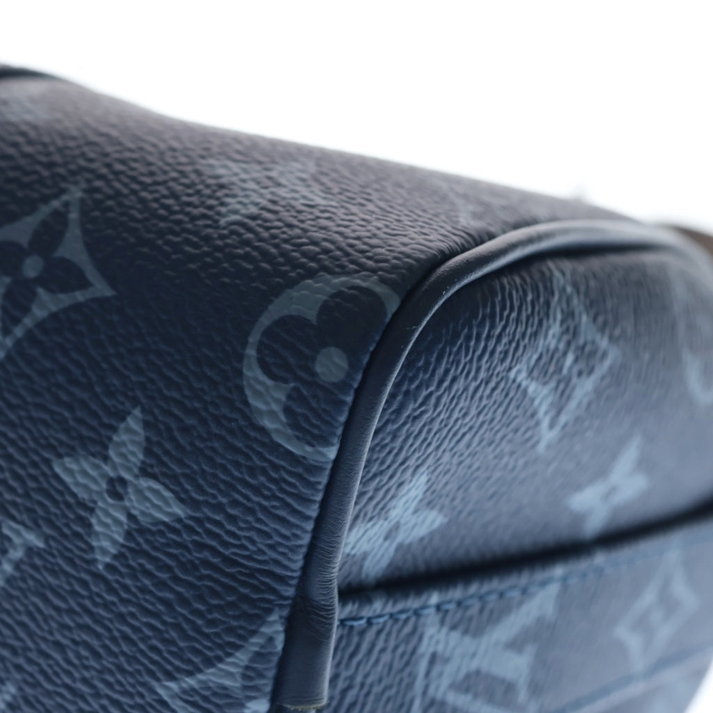 LOUIS VUITTON(ルイヴィトン) キーポル バンドリエール25 モノグラム アトランティックブルー PVC レザー 2WAY ハンド ショルダーバッグ ブルー M46803 レディース