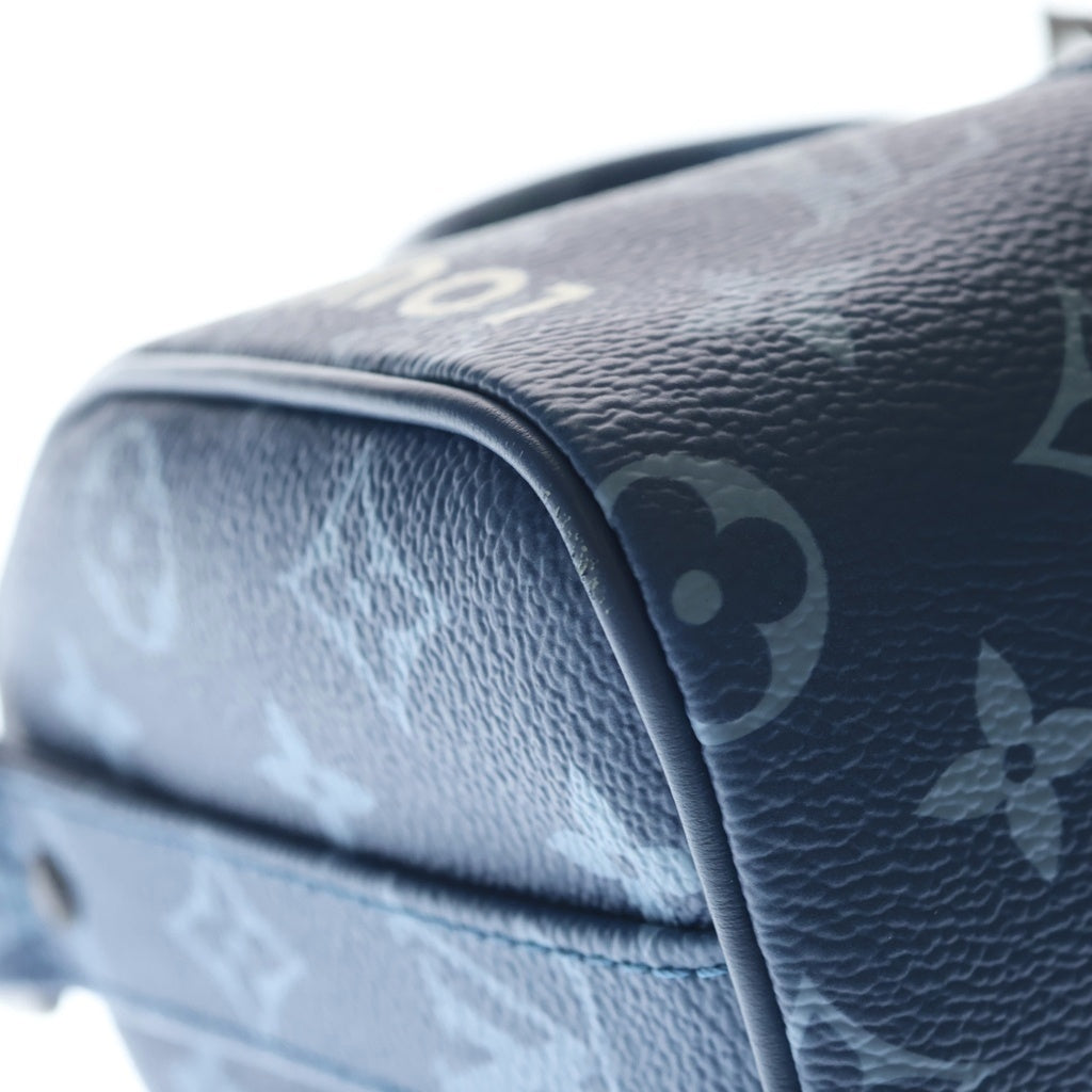 LOUIS VUITTON(ルイヴィトン) キーポル バンドリエール25 モノグラム アトランティックブルー PVC レザー 2WAY ハンド ショルダーバッグ ブルー M46803 レディース