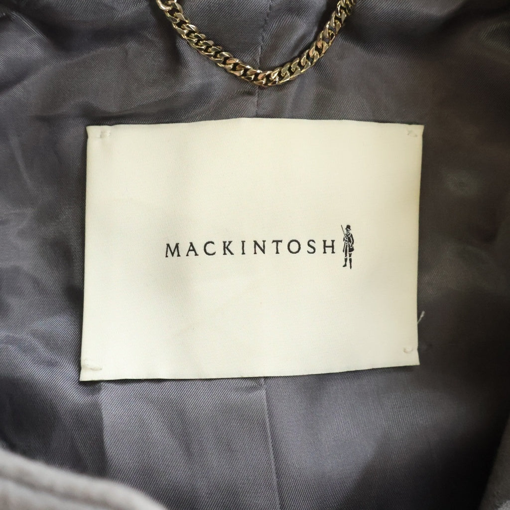 MACKINTOSH(マッキントッシュ) NEW HUMBIE NO COLLAR MB ニューハンビーノーカラーコート ハーフコート ウール 金ボタン グレー L232MO1133FL2K レディース