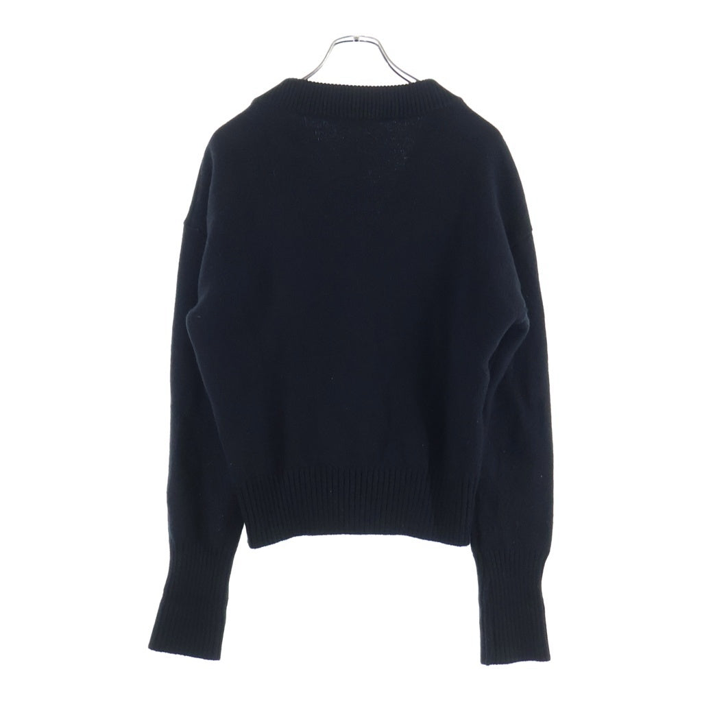 ami paris(アミパリス) ロゴニットカーディガン ブラック #S