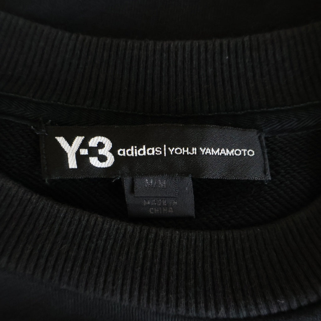 Y-3(ワイスリー) クルーネックトレーナー スウェット ブラック #M