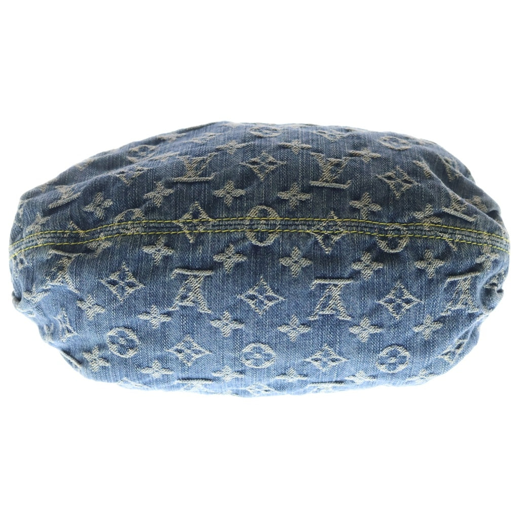 LOUIS VUITTON(ルイヴィトン) モノグラムデニム プリティー デニム レザー ハンドバッグ ブルー M95021 レディース