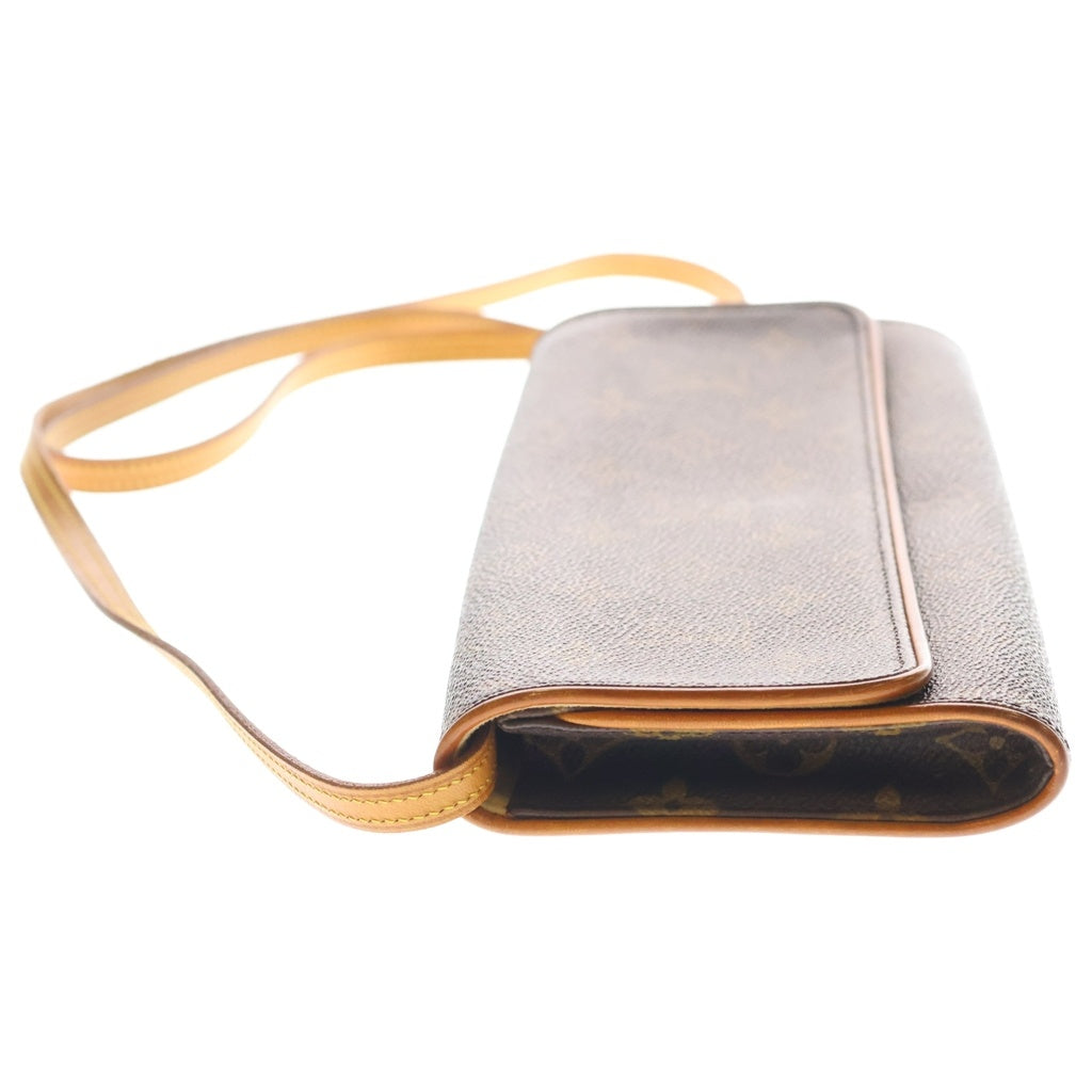 LOUIS VUITTON(ルイヴィトン) モノグラム ポシェットツインGM PVC レザー ショルダーバッグ ポーチ ブラウン M51852 レディース