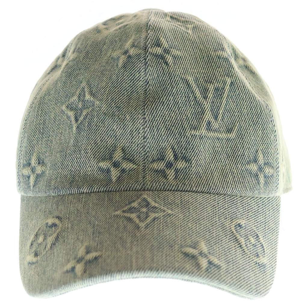 LOUIS VUITTON(ルイヴィトン) モノグラム ウォッシュデニム ベースボールキャップ 帽子 コットン M7156M