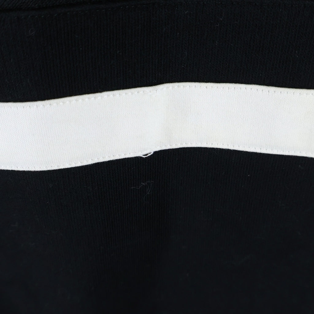 GIVENCHY(ジバンシィ) 19AW Embroidered Striped Loopback フロントエンボスロゴ スウェットシャツ トレーナー ブラック BMJ0383Y3P