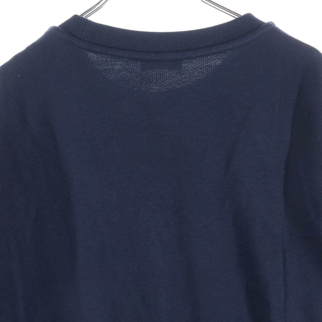 MONCLER(モンクレール) MAGLIA マグリア 素材切り替え スウェット トレーナー コットン ナイロン ロゴ刺繍 ネイビー H10918G00014