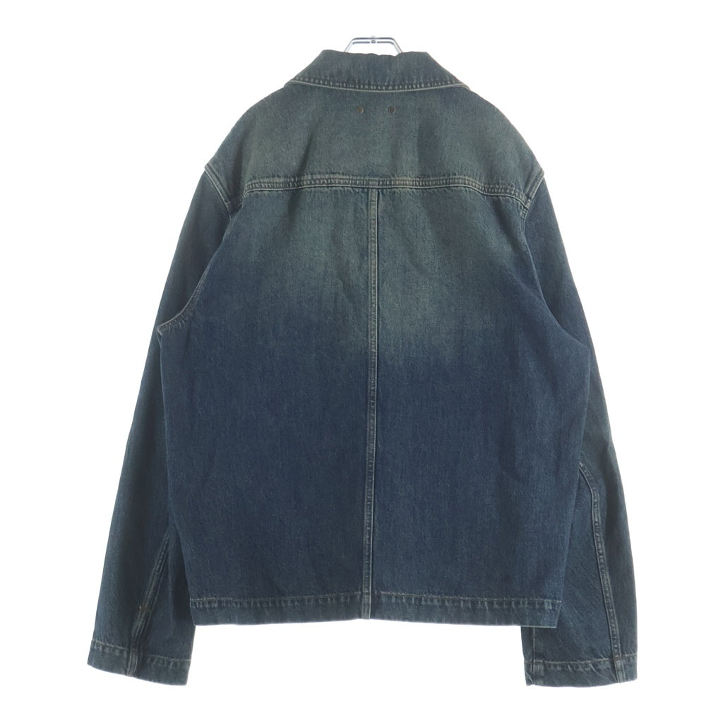 LOUIS VUITTON(ルイヴィトン) 23AW モノグラム ワークウェアデニムジャケット ジップアップ 比翼 ウォッシュインディゴ RM232QY38HPA46W