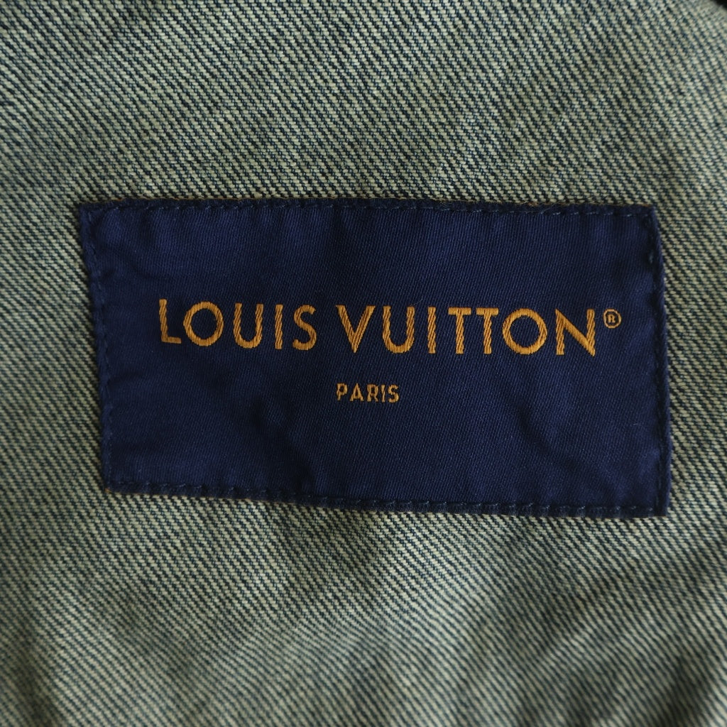 LOUIS VUITTON(ルイヴィトン) 23AW モノグラム ワークウェアデニムジャケット ジップアップ 比翼 ウォッシュインディゴ RM232QY38HPA46W