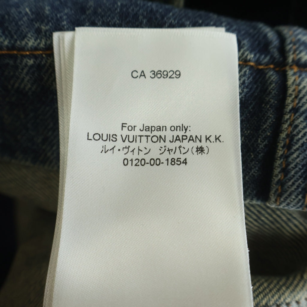 LOUIS VUITTON(ルイヴィトン) 23AW モノグラム ワークウェアデニムジャケット ジップアップ 比翼 ウォッシュインディゴ RM232QY38HPA46W