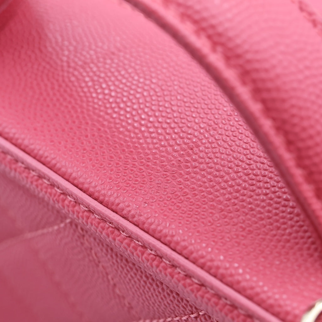 CHANEL(シャネル) CCフィグリー チェーンショルダーバッグ ハンドバッグ ピンク キャビアスキン A93342 ゴールド金具 レディース