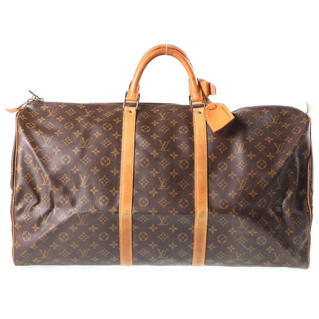 LOUIS VUITTON(ルイヴィトン) モノグラム キーポル60 トラベルバッグ ハンドバッグ ボストンバッグ ブラウン レザー M41422 ゴールド金具 レディース