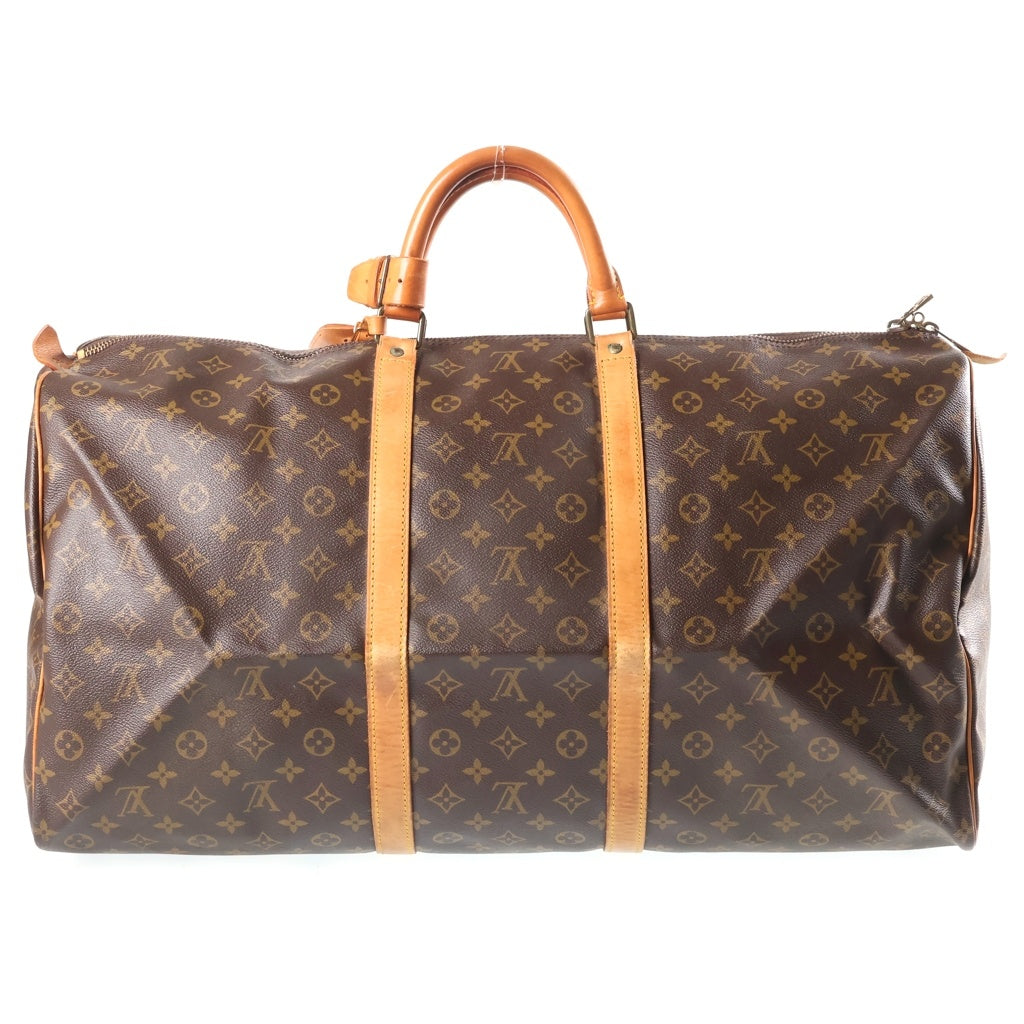 LOUIS VUITTON(ルイヴィトン) モノグラム キーポル60 トラベルバッグ ハンドバッグ ボストンバッグ ブラウン レザー M41422 ゴールド金具 レディース