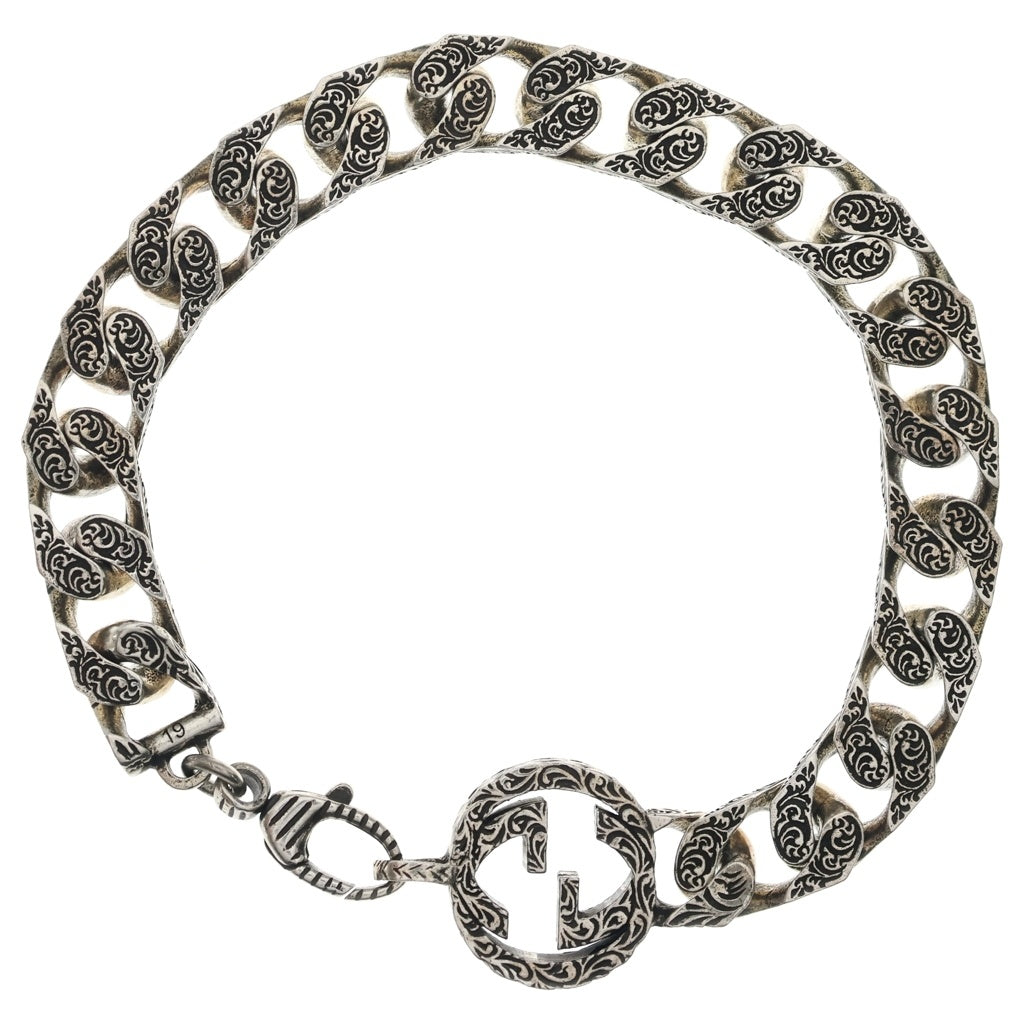 GUCCI(グッチ) インターロッキング チェーン ブレスレット シルバー #19 SV925