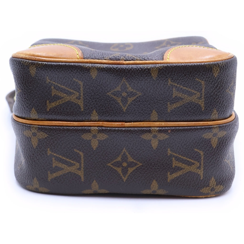 LOUIS VUITTON(ルイヴィトン) モノグラム アマゾン ショルダーバッグ ミニバッグ ブラウン レザー×PVC M45236 ゴールド金具 レディース