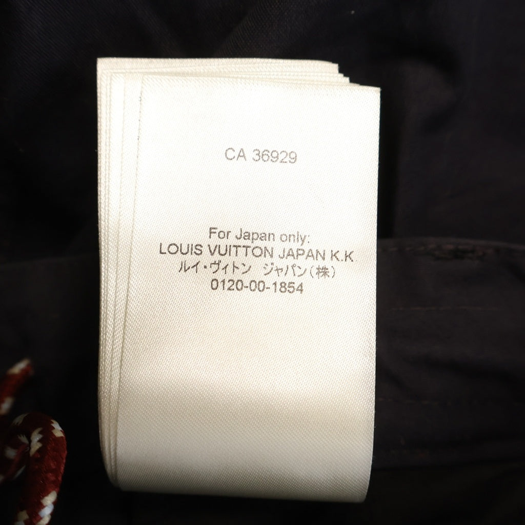 LOUIS VUITTON(ルイヴィトン) 26SS ロゴ刺繍マルチポケットハイキングロングパンツ ナイロンカーゴパンツ ダークパープル RM261M E21 HUP98W