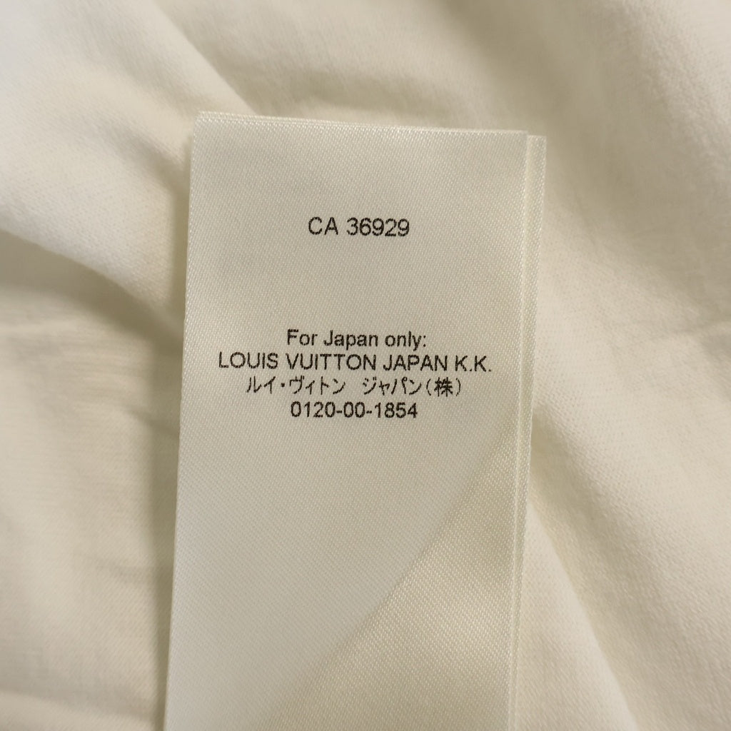 LOUIS VUITTON(ルイヴィトン) エンブロイダリー モノグラム刺繍 シグネチャー半袖Tシャツ カットソー ホワイト RM262MM NPG HVY19W