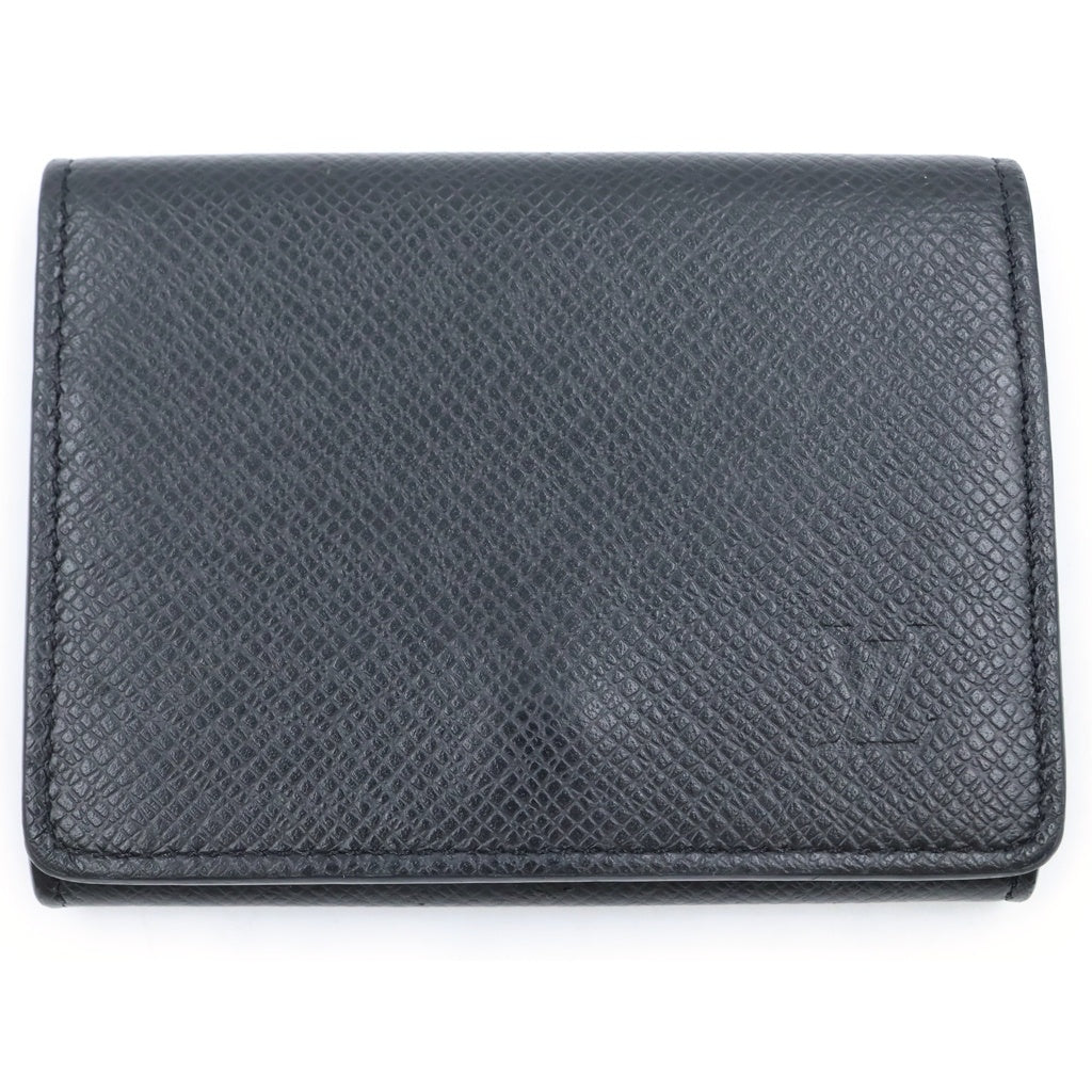 LOUIS VUITTON(ルイヴィトン) タイガ アンヴェロップ カルト ドゥ ヴィジット NM レザー カードケース 名刺入れ パスケース ICタイプ ブラック M64595 レディース