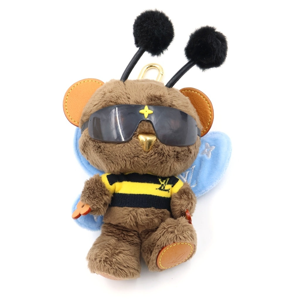 LOUIS VUITTON(ルイヴィトン) バックチャーム LVルイ ベア ビー バッグチャーム マスコット キーホルダー ブラウン M03573 ゴールド金具 レディース