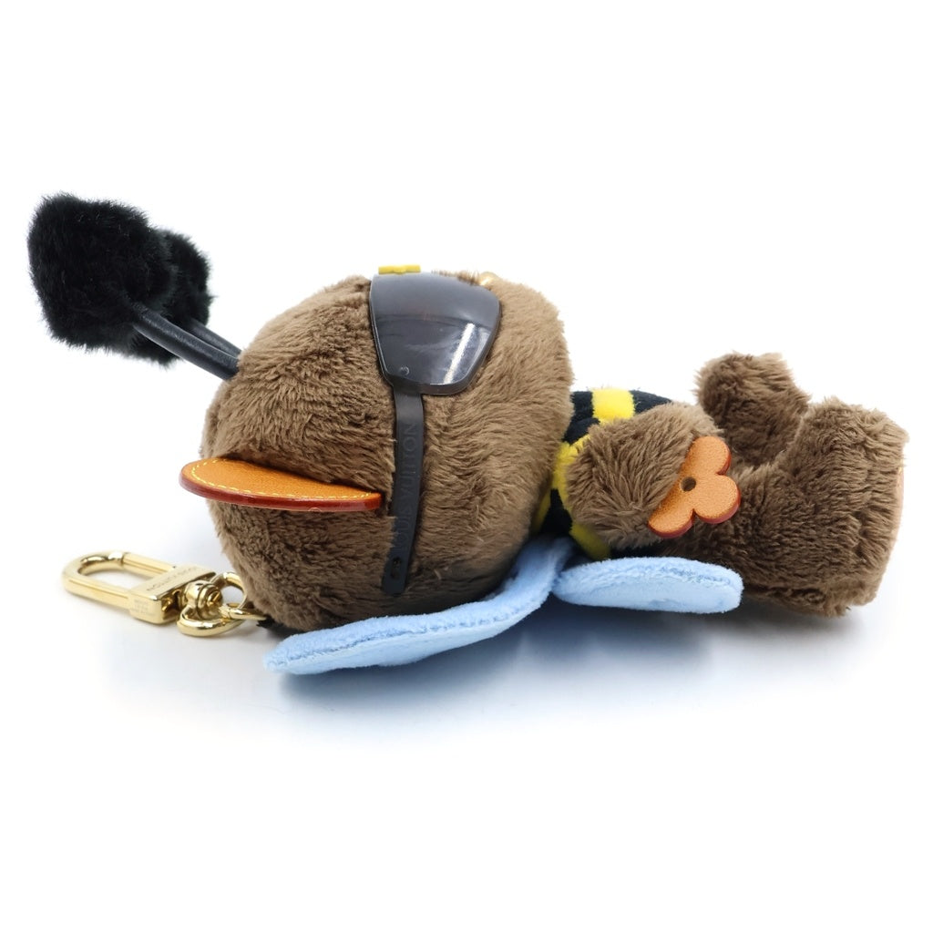 LOUIS VUITTON(ルイヴィトン) バックチャーム LVルイ ベア ビー バッグチャーム マスコット キーホルダー ブラウン M03573 ゴールド金具 レディース