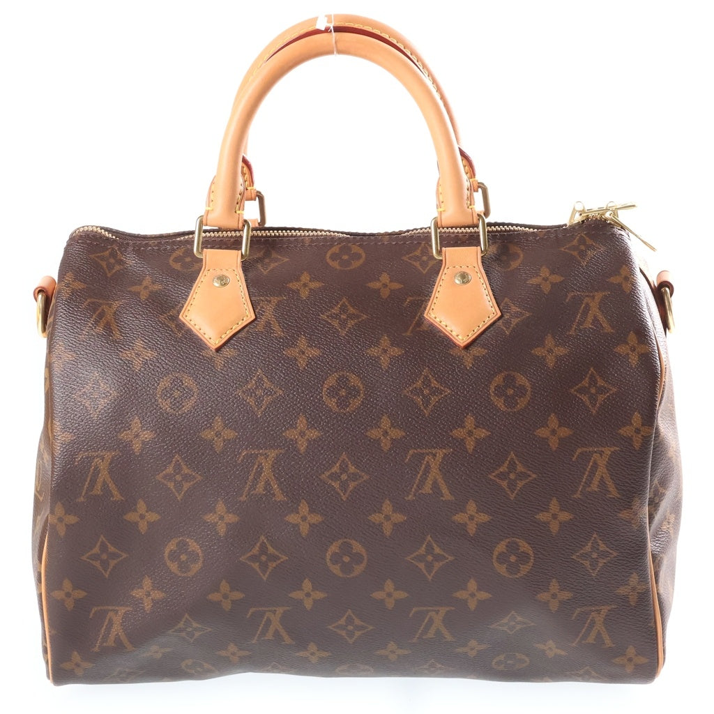 LOUIS VUITTON(ルイヴィトン) モノグラム キーポルバンドリエール30 2WAYハンドバッグ ショルダーバッグ ブラウン レザー×PVC M41112 ゴールド金具 レディース