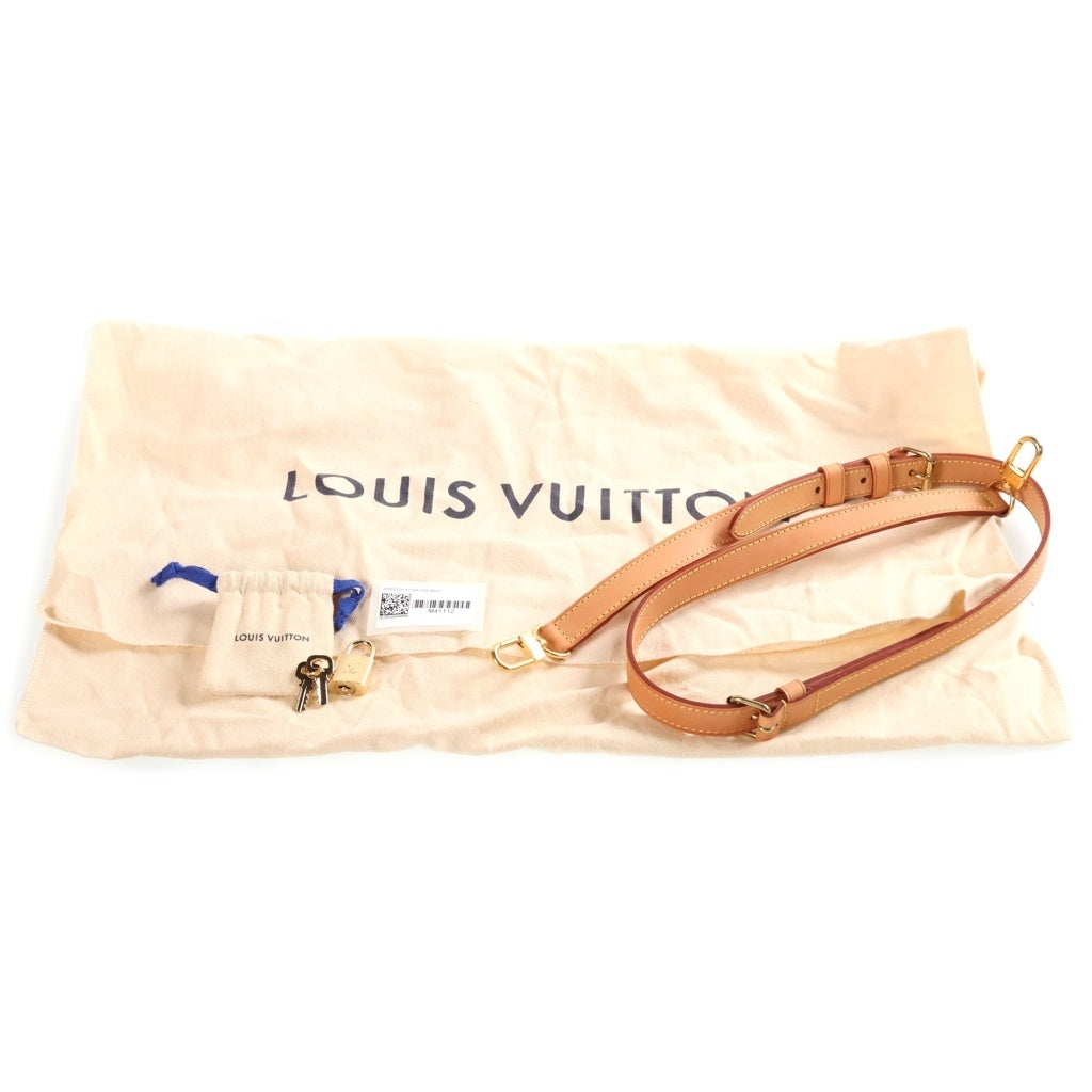 LOUIS VUITTON(ルイヴィトン) モノグラム キーポルバンドリエール30 2WAYハンドバッグ ショルダーバッグ ブラウン レザー×PVC M41112 ゴールド金具 レディース