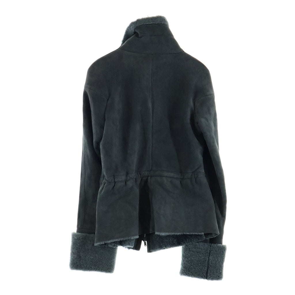 EMPORIO ARMANI(エンポリオアルマーニ) ムートンジャケット コート スエード×ボア グレー レディース
