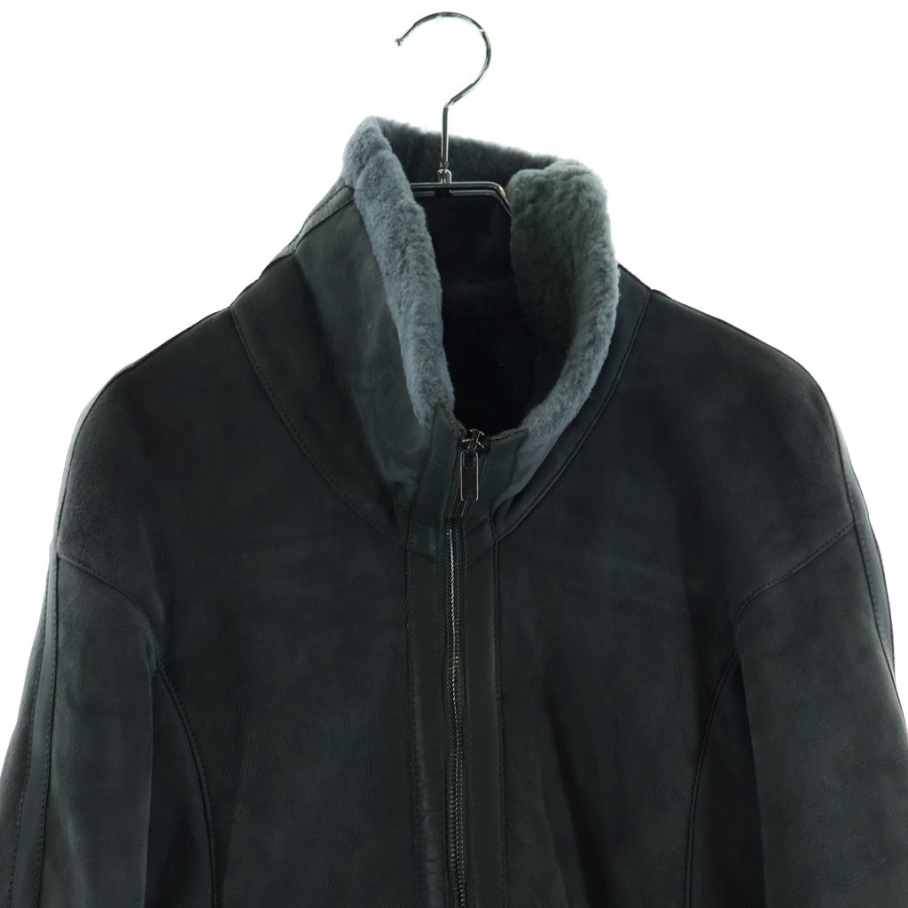 EMPORIO ARMANI(エンポリオアルマーニ) ムートンジャケット コート スエード×ボア グレー レディース