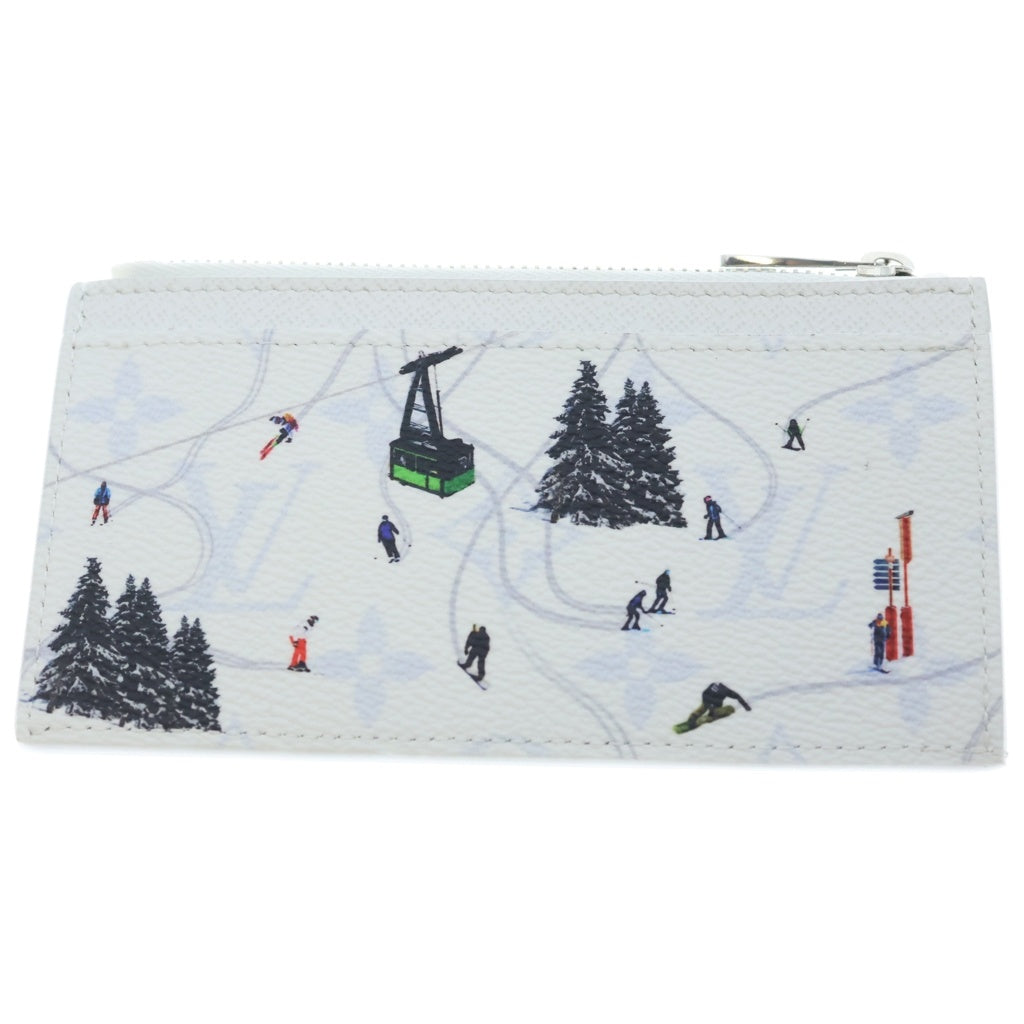 LOUIS VUITTON(ルイヴィトン) 日本限定 レジャー スキー モノグラム コイン・カードケース フラグメントケース 名刺入れ ホワイト PVC M29507 シルバー金具