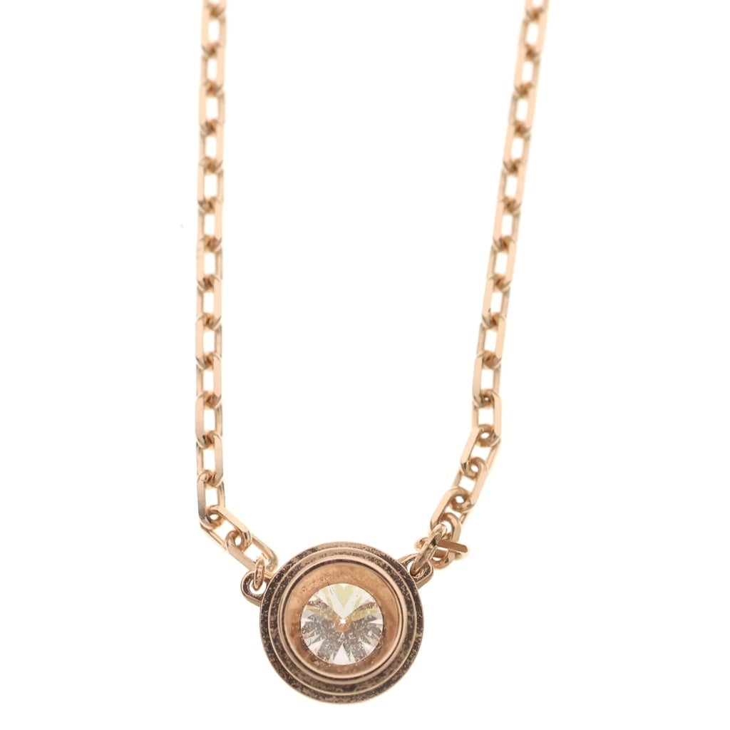 Cartier(カルティエ) ダムールLM 1Pダイヤ ネックレス ペンダント チェーン ピンクゴールド Au750PG レディース