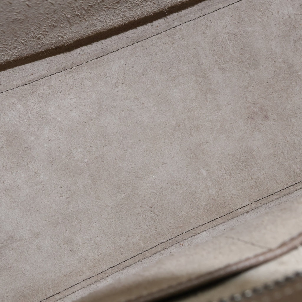 CELINE(セリーヌ) ラゲージ マイクロ スリ ハンドバッグ ドラムドカーフスキン レザー グレージュ 189793DRU.09SO レディース