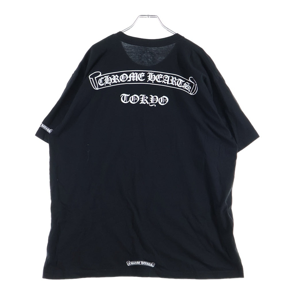 CHROME HEARTS(クロムハーツ) 東京限定スクロールラベルポケットTシャツ カットソー ブラック