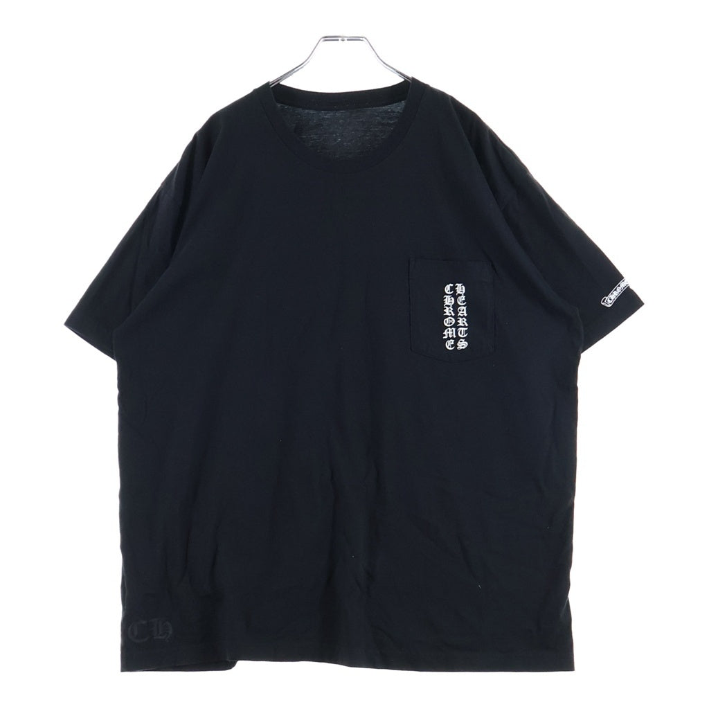 CHROME HEARTS(クロムハーツ) 東京限定スクロールラベルポケットTシャツ カットソー ブラック