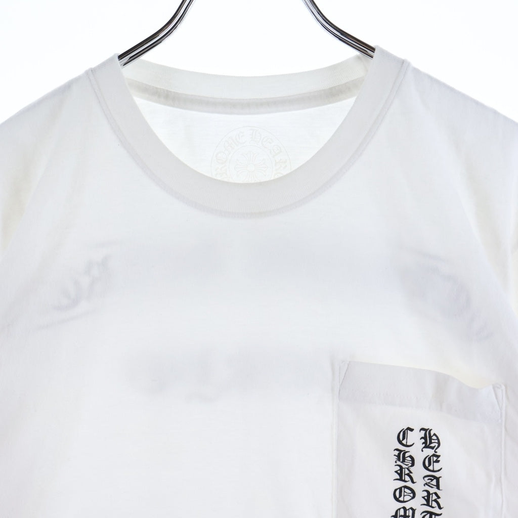 CHROME HEARTS(クロムハーツ) 東京限定スクロールラベルポケットTシャツ カットソー ホワイト