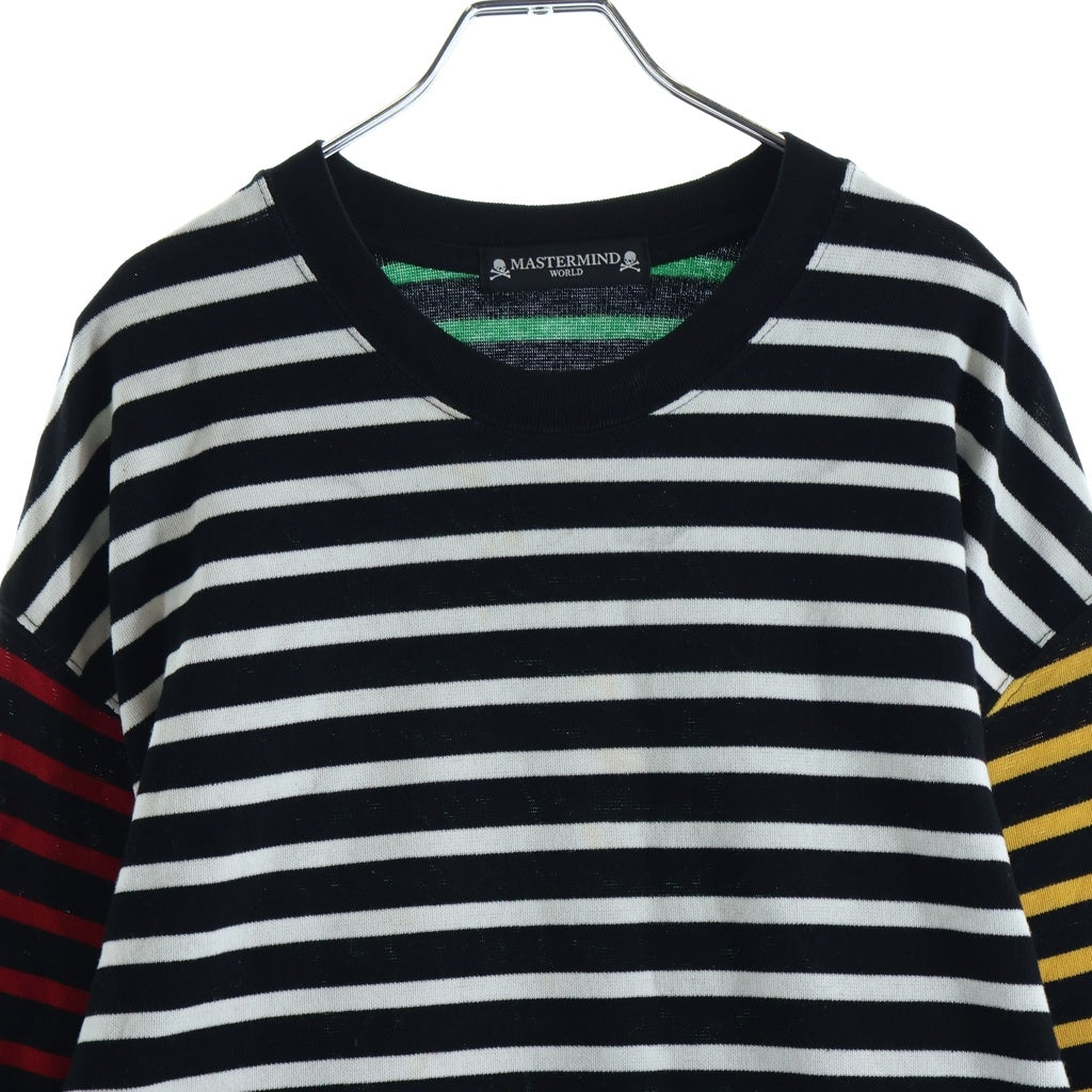 mastermind JAPAN(マスターマインドジャパン) MW BOXY RASCHEL MULTI STRIPE LS ボーダー ロングTシャツ 長袖 マルチカラー