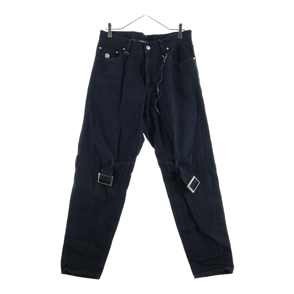 mastermind JAPAN(マスターマインドジャパン) MW BONTAGE TAPERED DENIM PANTS ボンテージテーパードデニムパンツ ブラック