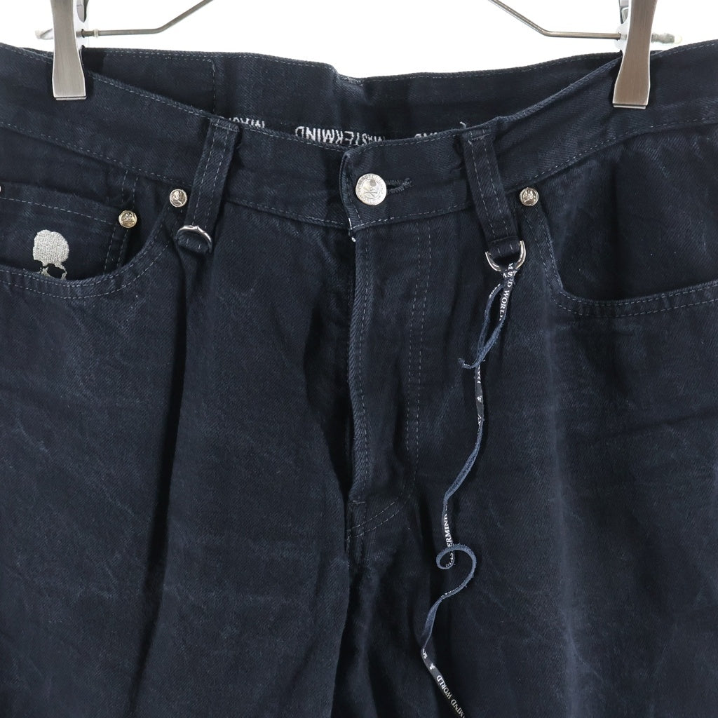 mastermind JAPAN(マスターマインドジャパン) MW BONTAGE TAPERED DENIM PANTS ボンテージテーパードデニムパンツ ブラック